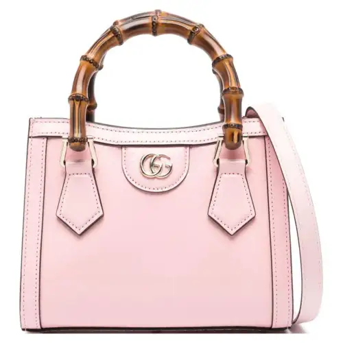 GUCCI Leather Tote Bag, Shopping Bag, Shoulder Bag, Crossbody Bag, Handbag Small Women's Pink