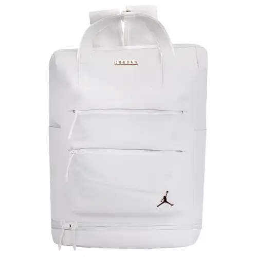Jordan Polyurethane Backpack Regular Unisex White