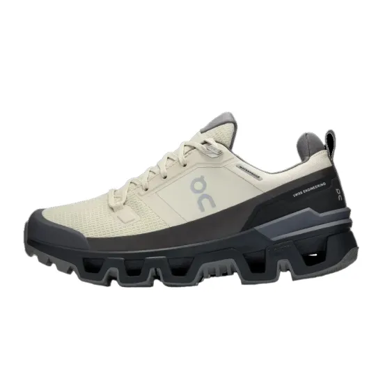On Cloudwander Cushioning, Waterproof, Lightweight Low Top Hiking Shoes Women's Yellow Black