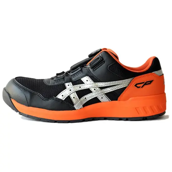 Asics Winjob Outdoor Shoes Unisex Low-Top Black Orange