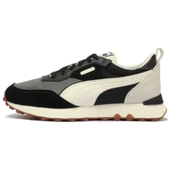 PUMA Rider FV Casual Shoes Unisex Low-Top Black White Gray