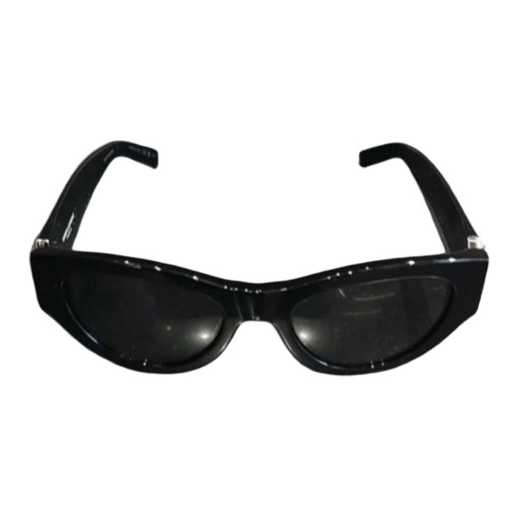 SAINT LAURENT Acetate Cat Eye Sunglasses Men's Black