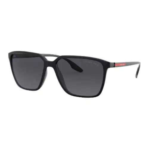 PRADA Irregular Shape Sunglasses Men's Black