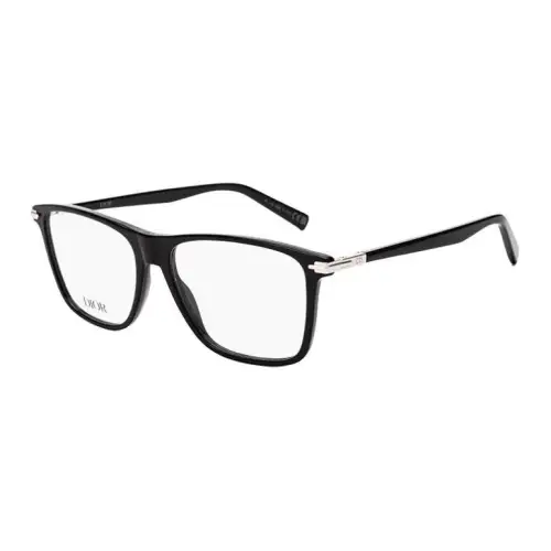 DIOR Plate Frame Irregular Shape Eyeglass Frames Unisex Bright Black