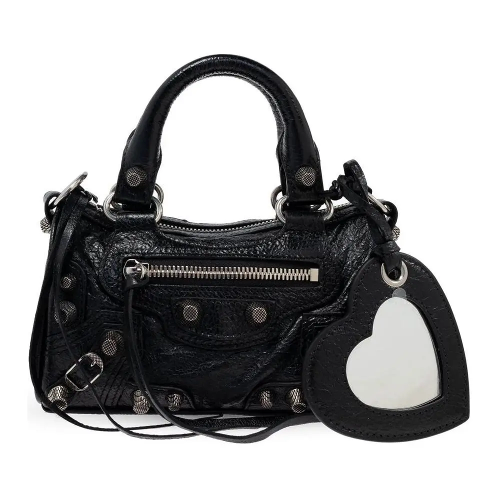 Balenciaga Le Cagole Sheepskin Shoulder Bag, Crossbody Bag, Handbag Nano Women's Black