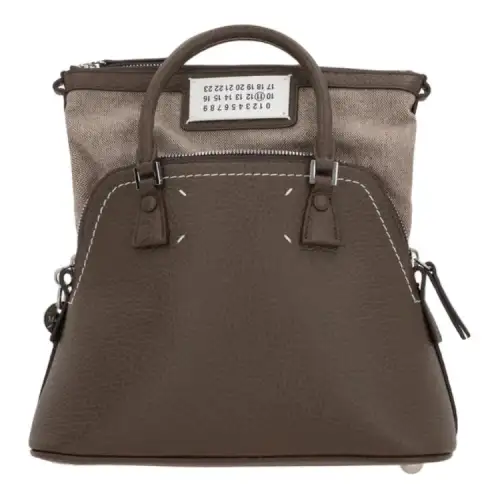 Maison Margiela Grain Leather One Shoulder Handbag Mini Women's Brown