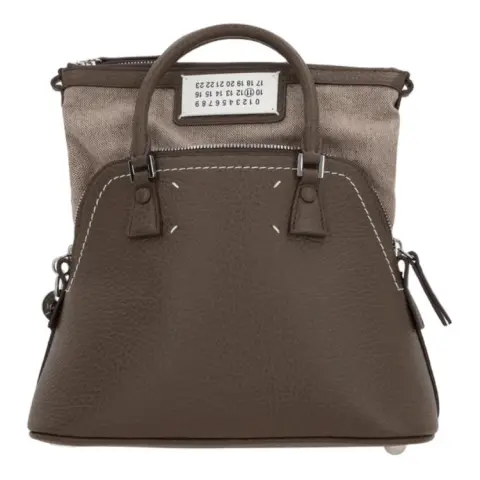 Maison Margiela Grain Leather One Shoulder Handbag Mini Women's Brown