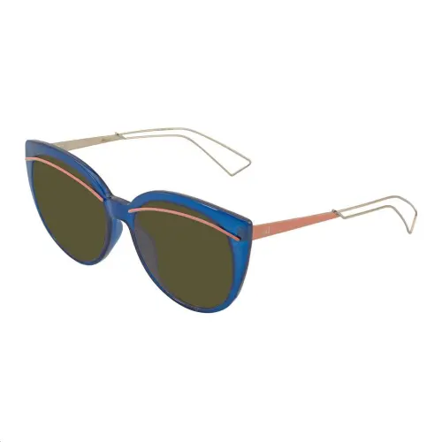DIOR Plastic Cat Eye Sunglasses Unisex Blue
