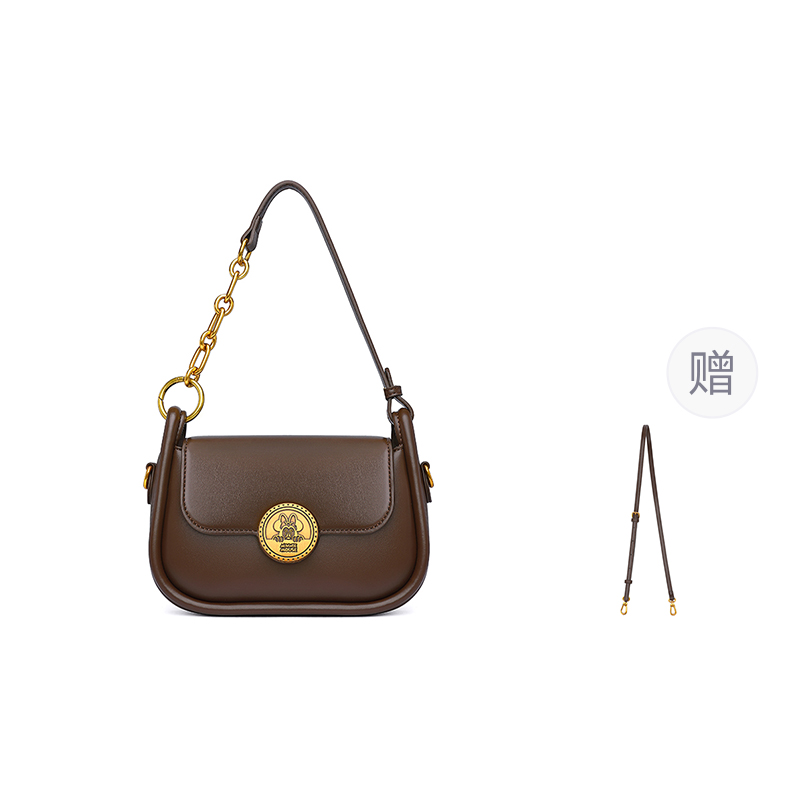 Disney Minnie Series Pu Cake Bag, Crossbody Bag, Shoulder Bag Women's Coffee