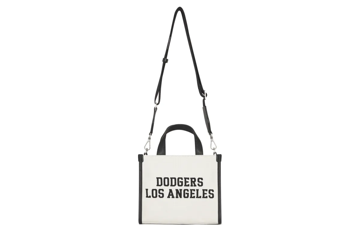 MLB Cotton With Polyester Tote Shoulder Bag, Crossbody Bag, Handbag, Clutch, Commute Bag Regular Unisex Linen Cream