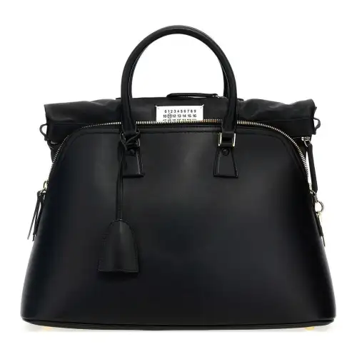 Maison Margiela 5AC Leather Handbag Large Women's Black