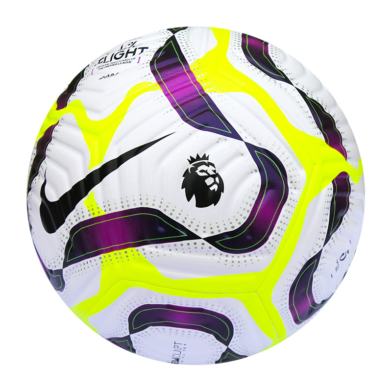 Nike Size 5 Soccer Ball Synthetic Leather Seamless Thermal bonding Unisex White Yellow