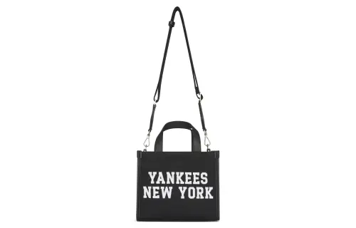 MLB Polyester With Cotton Tote Bag, Shopping Bag, Shoulder Bag, Crossbody Bag, Handbag Clutch Regular Unisex Black