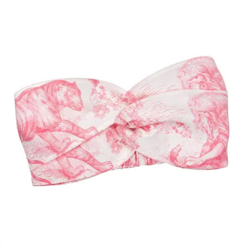 DIOR Silk Hair Bands Unisex Pink