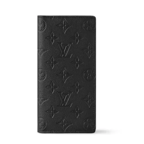 LOUIS VUITTON Brazza Wallet Monogram Shadow Black