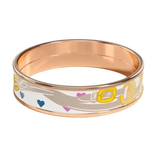 HERMES Brides De Gala Glass Rings Unisex Gold