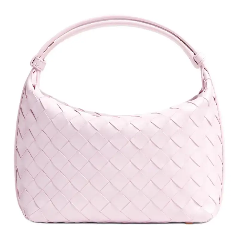 Bottega Veneta Cow Leather Handbag, Shoulder Bag Regular Women's Washed Happiness Pink