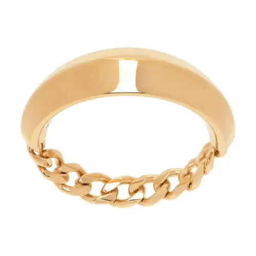 Bottega Veneta 925 Sterling Silver Rings Men's Gold