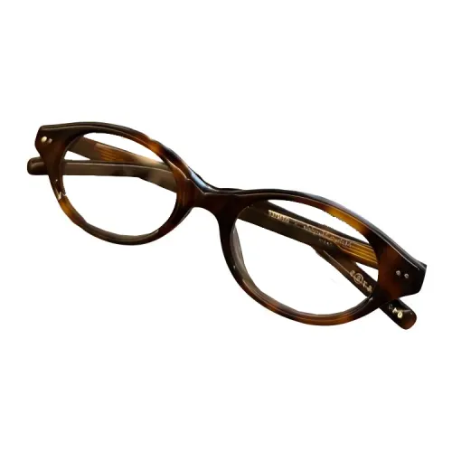 Maison Margiela Acetate Oval Eyeglass Frames Men's Tortoiseshell