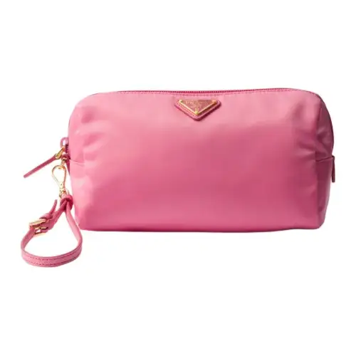 PRADA Re Nylon Recycled Nylon Clutch Regular Women's Begonia Pink