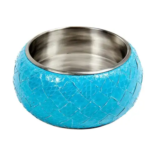 Bottega Veneta Silver Bangles Women's Blue