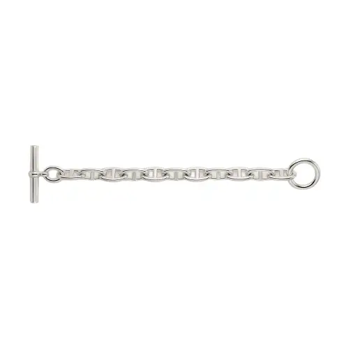 HERMES 925 Sterling Silver Bracelets Unisex Silver