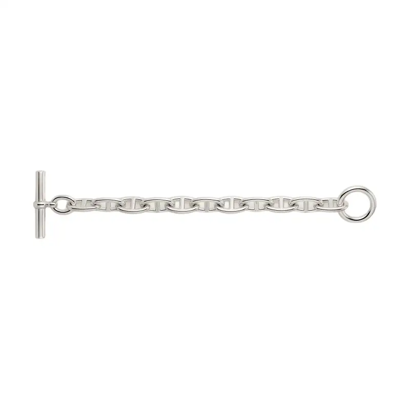 HERMES 925 Sterling Silver Bracelets Unisex Silver