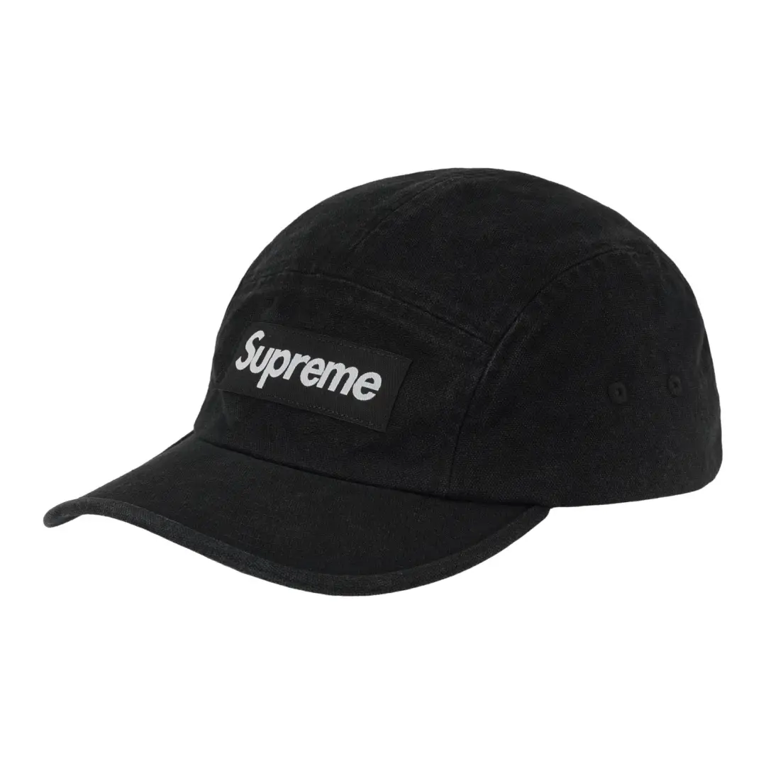 Supreme Cotton Baseball Caps Unisex Black