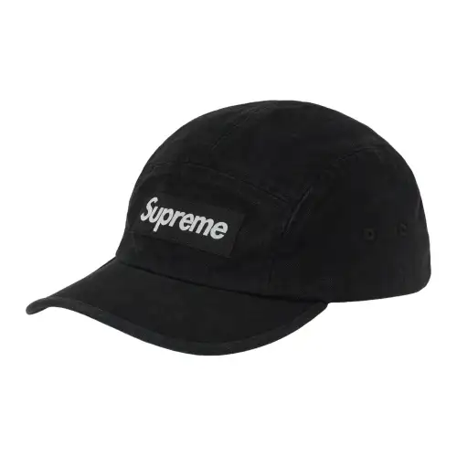Supreme Cotton Baseball Caps Unisex Black