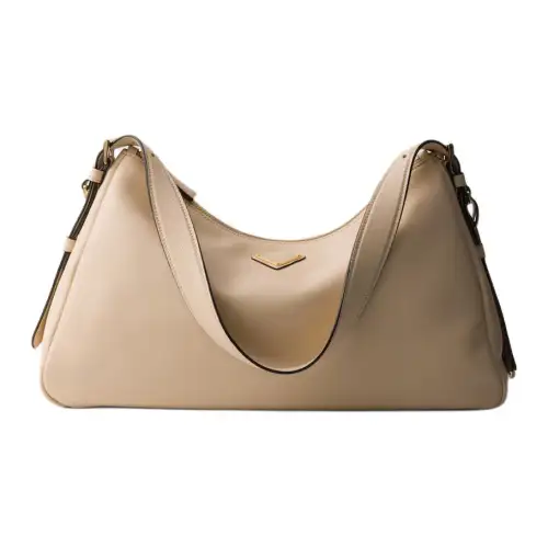 PRADA Grain Leather Hobo Bag, Crossbody Bag, Shoulder Bag Women's