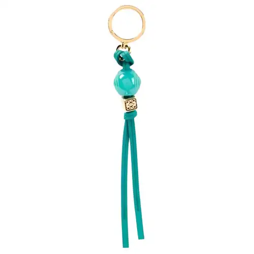 LOEWE Leather Charms Women's Imperial Green/Light Fuchsia