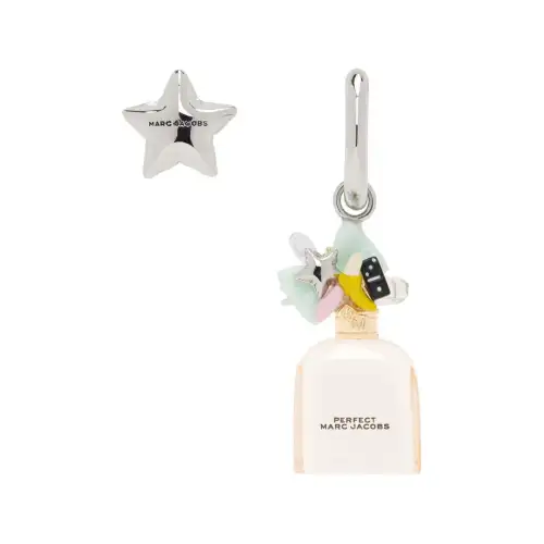MARC JACOBS Mini Icon Perfect Asymmetric Design Brass Earrings Women's Color