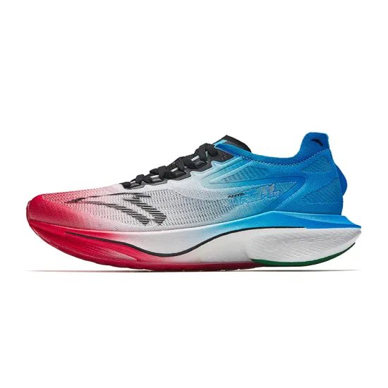 Anta Mach 4 Generation PRO Cushioned Slip Resistant Low Top Training Running Shoes Men's White Blue Red