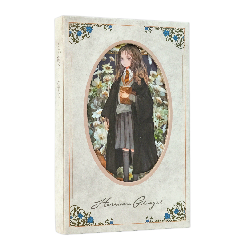 OTRAINBOW Harry Potter Creative Notebook Hollow Cover Full Color Pages Watercolor Characters Notebook