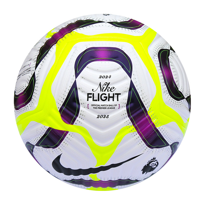 Nike Size 5 Soccer Ball Synthetic Leather Seamless Thermal bonding Unisex White Yellow