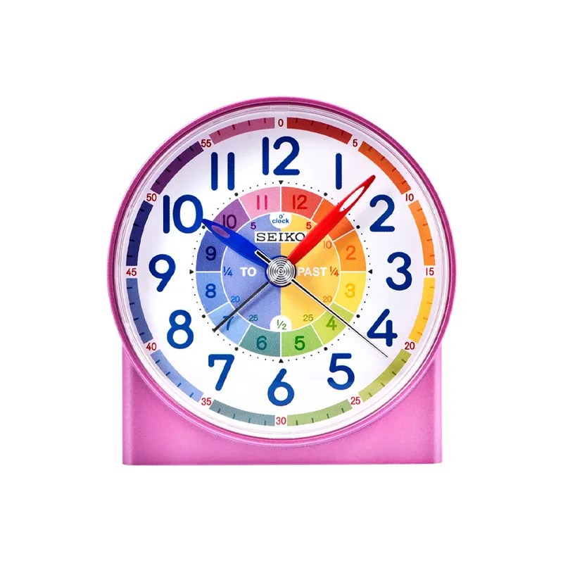 SEIKO Quartz Movement Resin Alarm Clock Unisex White