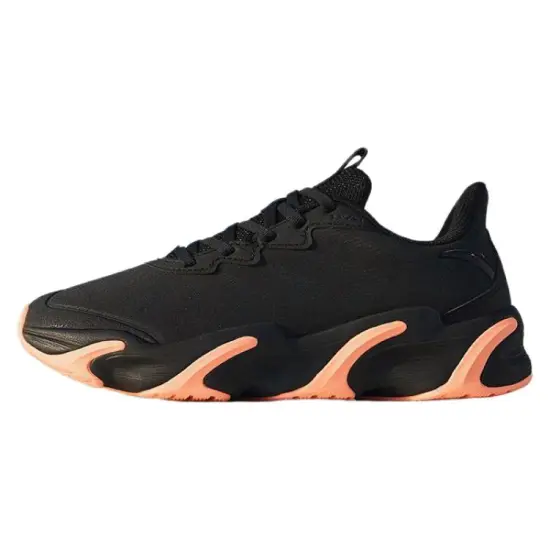 Anta Anti-Slip Wear-Resistant Low-Top Running Shoes Men's Black Orange