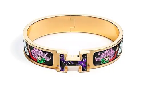 HERMES Clic H Bangles Women's Gold