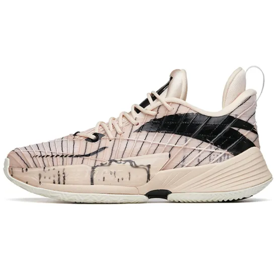 ANTA Light Horseman 3 Basketball Shoes Men Low-Top Smoke Dust Brown/Black
