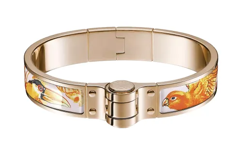 HERMES Bangles Unisex Gold