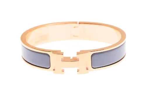HERMES Clic H Bangles Women's Gold