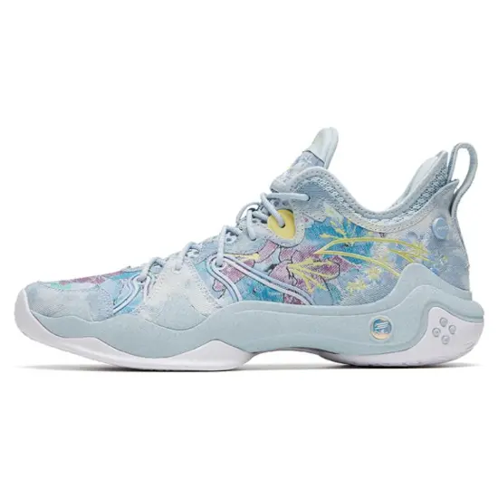 ANTA Frenzy 4 Pro Basketball Shoes Men Mid-Top Blue