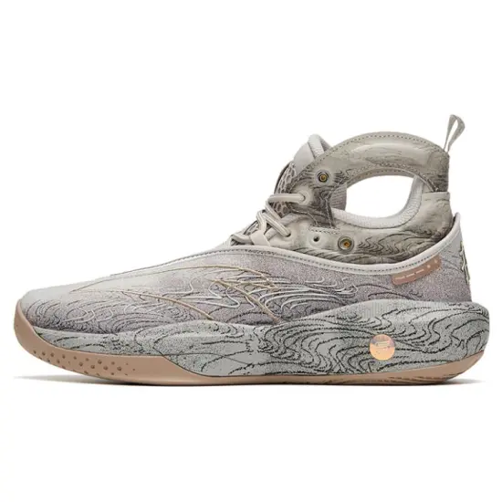 ANTA KT8 Basketball Shoes Men High-Top Gray/Zongzi Color