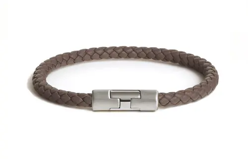 HERMES Calfskin Bangles Men's Brown