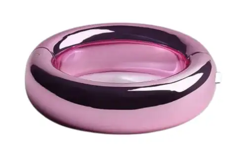 Bottega Veneta Sterling Silver Bangles Women's Pink