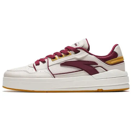 ANTA Street Play Series Skateboard Shoes Men Low-Top White/Red