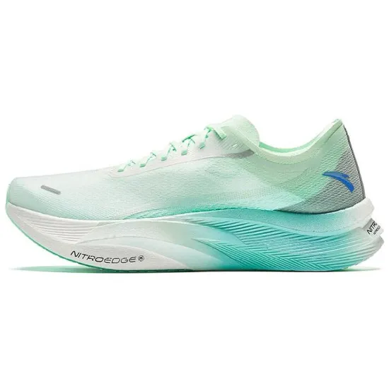 Anta C202 5 GT Cushioned Slip Resistant Low Top Marathon Running Shoes Men's Green Blue