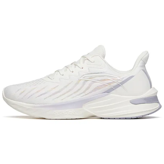 Anta DuCi1 Cushioning Anti Slip Wear Resistant Breathability Low Top A shock Running Shoes Women's Ivory White
