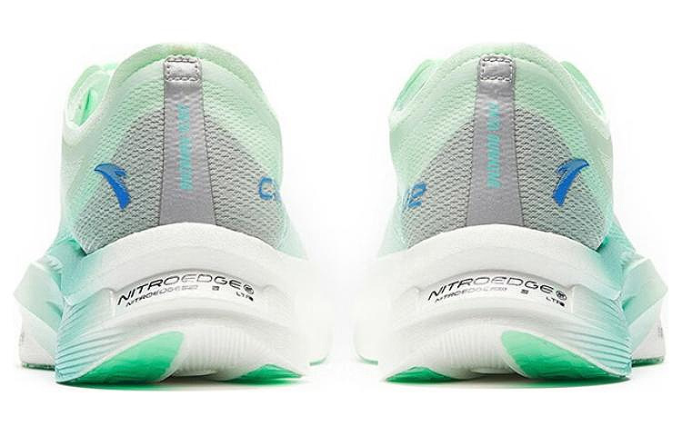 Anta C202 5 GT Cushioning Slip Resistant Low top Marathon Running Shoes Men’s Green Blue