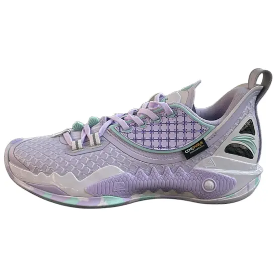 Anta Frenzy 5 V2 Cushioned Anti Slip Wear Resistant Moisture Wicking Low Top Basketball Shoes Men's Purple